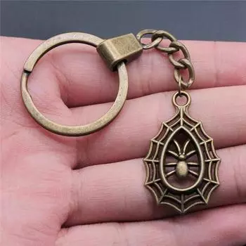 Брелки в виде скелета летучей мыши, автомобильный кулон, оптовая продажа для изготовления ювелирных изделий, размер кольца 30 мм