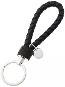 Брелок 113539 V001D Intrecciato Брелок из кожи ягненка, черный [Bottega Veneta] [Товар] чёрный
