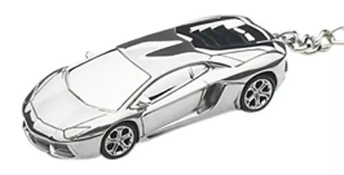 Брелок AUTOart Scale Lamborghini Aventador Готовый продукт 1/87 (алюминий) серебряный