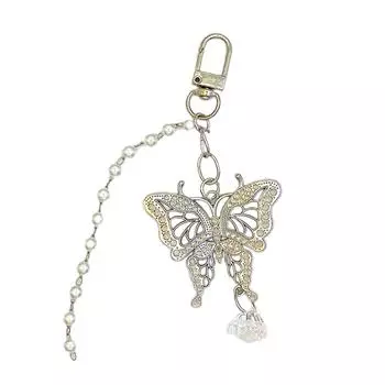 Брелок-бабочка Изящный брелок-подвеска в виде бабочки Модный брелок Сплав Материал Подарок для модных личностей