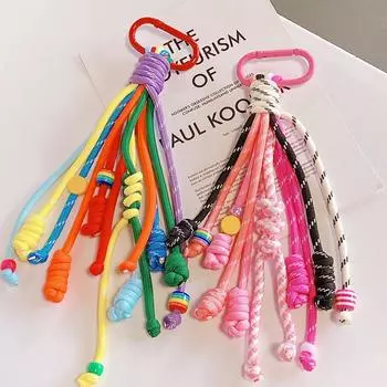 Брелок-бантик в виде рождественской елки, брелок в виде рождественской елки, подвеска в виде рождественской сумки