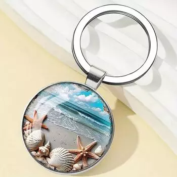 Брелок Beach Time Gemstone металлический брелок для ключей автомобильная сумка подвеска
