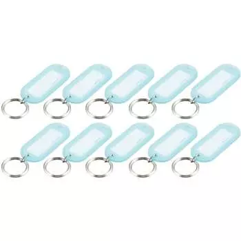 Брелок-бирка KOKUYO для двустороннего дисплея, большая упаковка из 10 шт., светло-голубой Nuff-210LBX10