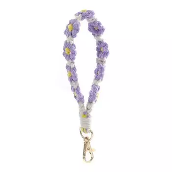 Брелок Бохо Чехол для телефона Веревка Ремешок на запястье для телефона Крючком Макраме Браслет Чехол для наушников B