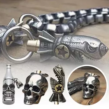 Брелок-бомба «Акулы-ракеты», брелок-бутылка, брелок-ракета «Акулы», брелок с забавной гравировкой One Size