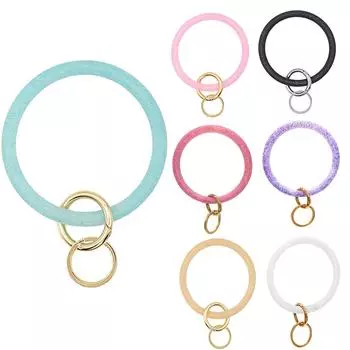 Брелок-браслет Брелок Большой силиконовый браслет на запястье Брелок для ключей чёрный