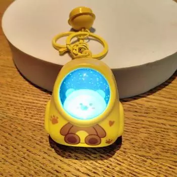 Брелок-брелок с изображением медведя, мультяшного животного, очаровательная сумка, милый рюкзак с подсветкой, брелок для детей