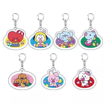 Брелок BTS Bangtan Boys, супер милый брелок в стиле аниме, брелок для ключей, рюкзак, аксессуары, силикагель, автомобильный брелок, ремешок для мобильного телефона, товары для знаменитостей, веер