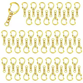 Брелок BTtime 50 Брелок ручной работы Вращающийся брелок для ключей Поделки Аксессуары ручной работы Фурнитура, Детали, Материалы, Детали, Кольцо, Фурнитура для одного нажатия, Сделай сам,