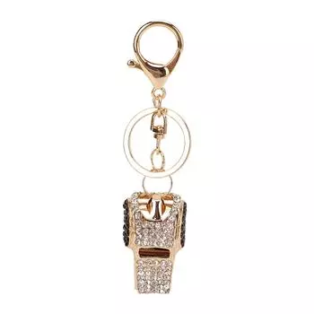 Брелок цинковый сплав алмазный свисток брелок сумка украшение украшение металлический кулон ремесло ювелирные изделия чёрный
