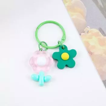 Брелок-цветок конфетного цвета Брелок-цветок конфетного цвета Подвеска на рюкзак Чехол для наушников Подвесное украшение Аксессуары для автомобильных ключей