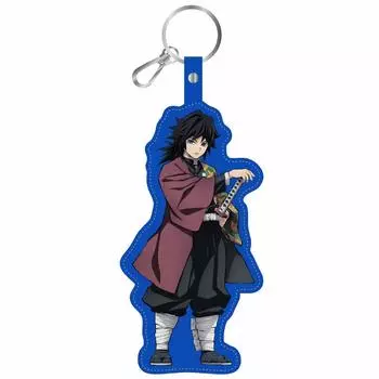 Брелок Demon Kimetsu no Yaiba Goods из искусственной кожи с принтом Giyuu Tomioka Slayer T-KMTP-05