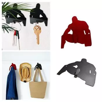 Брелок-держатель с большими мыслями, мужской брелок для ключей, крючок для одежды, держатель для шляпы, креативное настенное украшение для спальни One Size