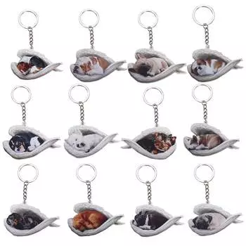 Брелок для домашних животных, ювелирные изделия, подарочный брелок для женщин, автомобильный брелок, кулон для собак, брелки для собак, брелки для животных Golden Retriever