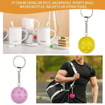 Брелок для гольфа с длинной цепочкой, пластиковый корпус, отверстие для мяча, брелок для автомобиля, кулон для гольфа розовый
