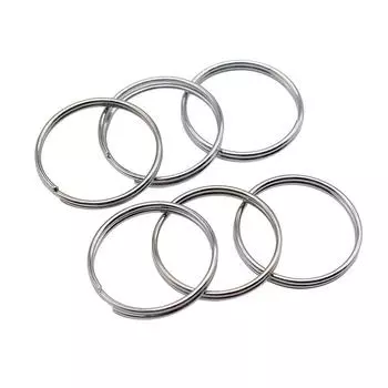 Брелок для ключей 20 мм, 5 размеров, 6 цветов, аксессуары, женские украшения в стиле бохо для вас A06-10pcs-8mm-Nickel