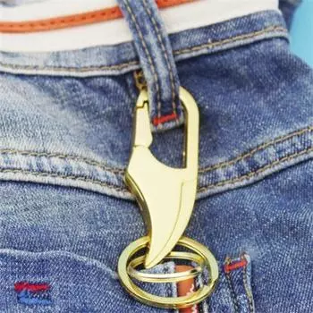 Брелок для ключей автомобильный металлический поясной брелок бизнес креативные подарки для мужчин чёрный