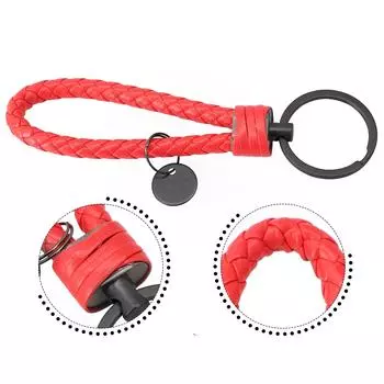 Брелок для ключей Аксессуары Плетеный автомобильный модный подарок брелок чёрный