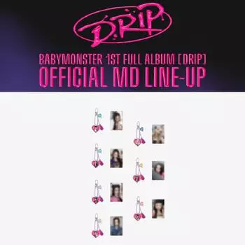 Брелок для ключей BABYMONSTER DRIP из акрила с блестками RUKA