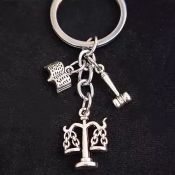 Брелок для ключей «Баланс», «Судья и книга» для юриста, подвеска на рюкзак, аксессуары для сумок ручной работы