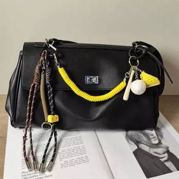 Брелок для ключей «Бейсбол» из искусственной кожи, перчатки для софтбола, брелок в виде бейсбольной биты, спортивный брелок-подвеска для сумки, кошелька, рюкзака, подвесное украшение A