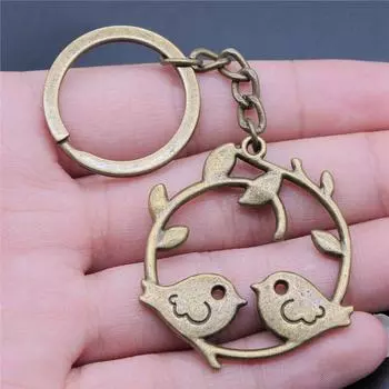 Брелок для ключей Bird Мужские украшения на день рождения Оригинальные вещи A09-1pcs-20mm