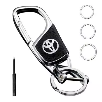 Брелок для ключей, брелок для ключей, автомобильный брелок, прочный металлический чехол для ключей, стильный брелок для TOYOTA 1 [FQLYP] (Подходящая часть)
