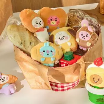 Брелок для ключей BT21 «Пекарня» из плюша CHIMMY