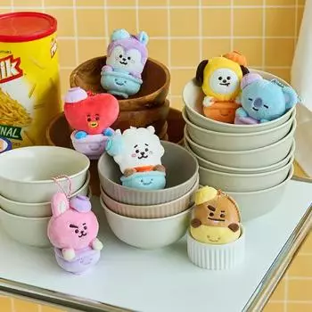 Брелок для ключей BT21 Welcome Party в форме миски с рисом CHIMMY