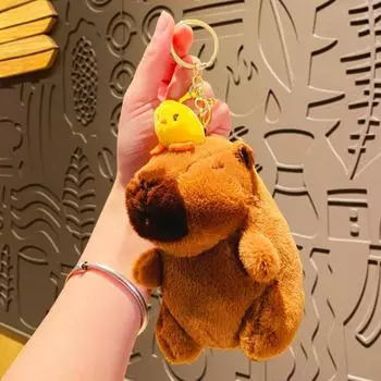 Брелок для ключей Capibala, несколько стилей, подвеска в виде рюкзака Kawaii, новая плюшевая свеча капибары
