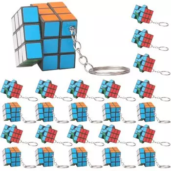 брелок для ключей Cocoriko Mini Cube 24 шт. 48 шт. 96 шт. набор игрушек красочный компактный приз подарок участие приз событие вечеринка ярмарка игрушка дети