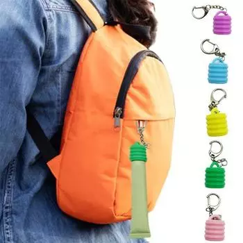 Брелок для ключей, держатель для помады, прочный брелок для кармана, рюкзака, сумки, украшение, крепление для помады жёлтый