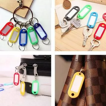 Брелок для ключей для классификации ключей может быть написан от руки из полиэтиленовой ткани, которая не деформируется + металлическое кольцо доступно в пяти цветах. красный