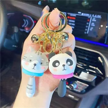 Брелок для ключей для любителей домашних животных, подарок на рюкзак, подвеска в виде животных, хвост, Шиба-ину, брелок для ключей с животными, мемориальный брелок