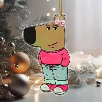 Брелок для ключей Европейский и N Pack Cool Guy Подвеска, двухсторонний акриловый кулон One Size