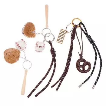 Брелок для ключей Ins Braided Rope Baseball, креативный спортивный брелок, модный брелок для ключей из плетеной веревки, подвеска для сумки для девочек, аксессуары для ключей