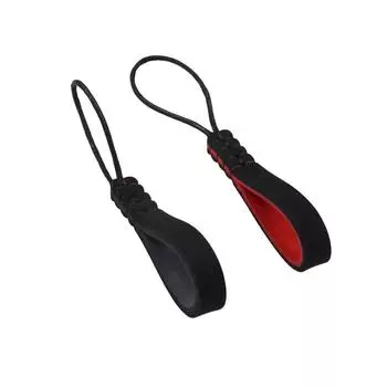 Брелок для ключей из кожи, износостойкий кожаный брелок, креативный держатель для ключей из коровьей кожи красный/чёрный