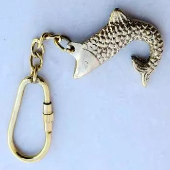 Брелок для ключей из латуни из 20 предметов, красивый брелок для ключей из латуни, морской морской брелок, темно-синий морской брелок