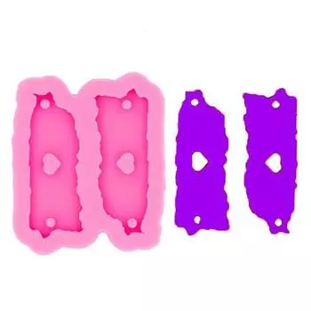 Брелок для ключей из Пуэрто-Рико, карта из смолы, эпоксидная блестящая форма для литья силиконовых ювелирных изделий розовый