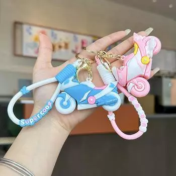 Брелок для ключей из ПВХ для мотоцикла, подвеска для сумки, брелок-подвеска