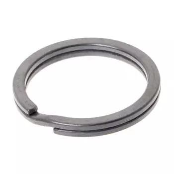 Брелок для ключей из титанового сплава EDC, карманный инструмент, мини-раздельный брелок с пряжкой, круглый зажим 18mm серебряный