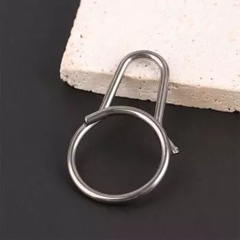 Брелок для ключей из титанового сплава с зажимом для ремня, брелок с быстросъемным креплением, брелок с инструментами 5.5*3.3cm