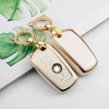 Брелок для ключей из ТПУ, чехол для ключей от машины для BMW F20 F30 G20 F31 F34 F10 G30 F11 M1 M2 M6 X2 X3 F25 1 3 6 серии E39 E46 E60 E70 E87 E90 чёрный