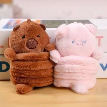 Брелок для ключей «Кролик Капибара», плюшевый брелок в виде пчелы, креативная весенняя подвеска в виде животного на каждый день розовый