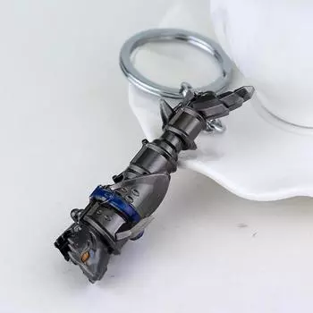 Брелок для ключей League Of Legends Lol Jinx Cannon Weapon Model Keyring для мужчин и женщин Игровые аксессуары Автомобильный брелок