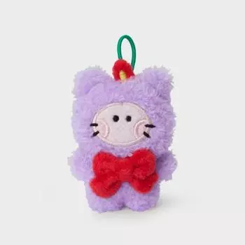 Брелок для ключей Line Friends Truz Chilli Mini Mini Mini с праздничным орнаментом