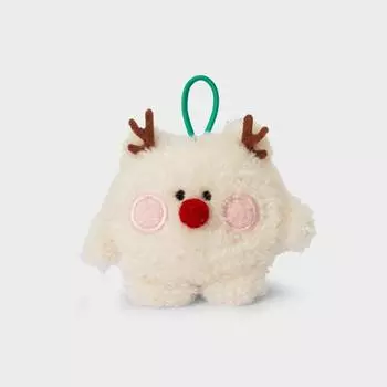 Брелок для ключей Line Friends Truz Ruru Mini Mini Mini с праздничным орнаментом