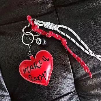 Брелок для ключей Love Car ко Дню святого Валентина, PU, красный, в форме сердца, брелок-подвеска, аксессуары Love красный