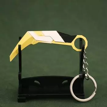 Брелок для ключей, мини-резьба, интегрированный, противоизносный, износостойкий, трехмерный сплав, украшение, цинковый брелок для ключей, кулон, подарок золотистый