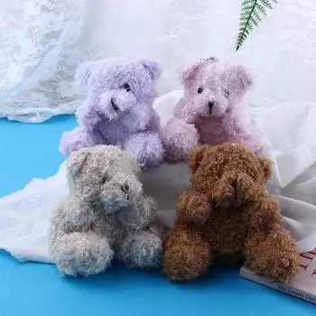 Брелок для ключей, мягкие игрушки, кулон с плюшевым мишкой, мягкие игрушки, медведь, плюшевые игрушки, брелки с плюшевым медведем